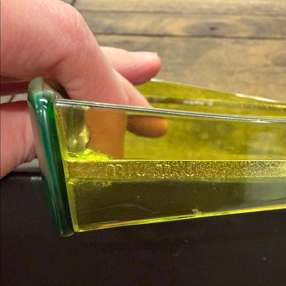 Miu Miu vintage Green Rectangular Glasses - Picture 3 of 9